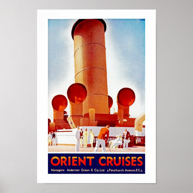Póster Cruceros Orientales Gran Embudo (Frente)