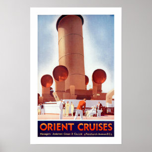 Póster Cruceros Orientales Gran Embudo