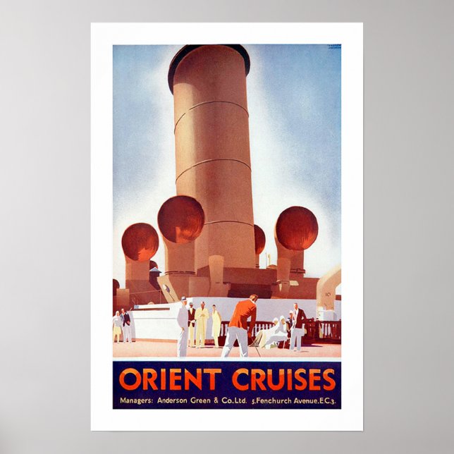 Póster Cruceros Orientales Gran Embudo (Frente)