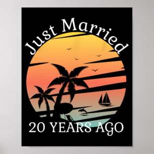 Póster Cruceros por el 20 aniversario del Boda recién cas