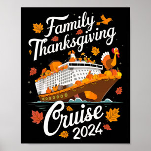 Póster Cruceros turcos de la familia del día de gracias 2