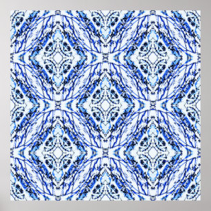 Póster Cruces celtas azules......