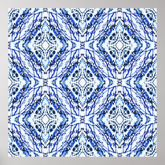 Póster Cruces celtas azules...... (Frente)