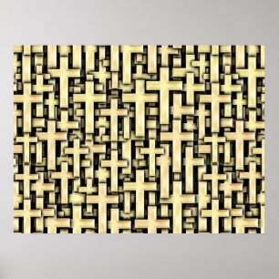 Póster Cruces de oro