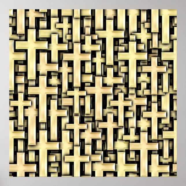 Póster Cruces dorados (Frente)