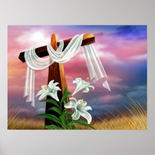 Póster Cruces y escenas de Domingo de Pascua y de Ramos