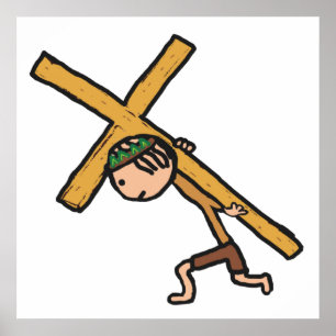 Póster Crucifijo de Pascua