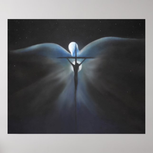 Póster Crucifixión de Cristo con el Espíritu Santo (Frente)