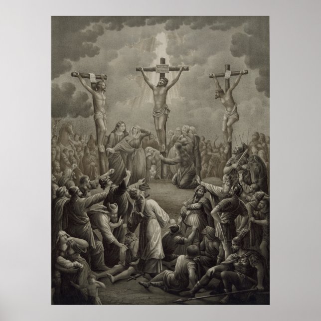 Póster Crucifixión de Cristo muere Kreuzigung Jesu Christ (Frente)