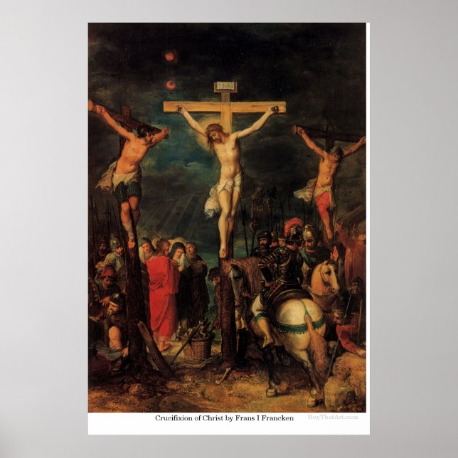 Póster Crucifixión de Cristo por Frans I Francken (Frente)