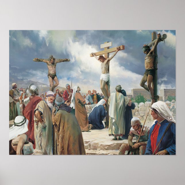 Póster Crucifixión por Carl Bloch Print (Frente)