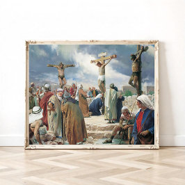 Póster Crucifixión por Carl Bloch, religioso