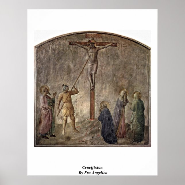 Póster Crucifixión Por Fra Angelico (Frente)