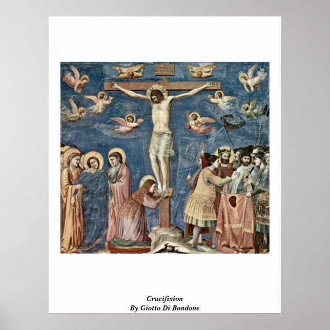 Póster Crucifixión Por Giotto Di Bondone (Frente)