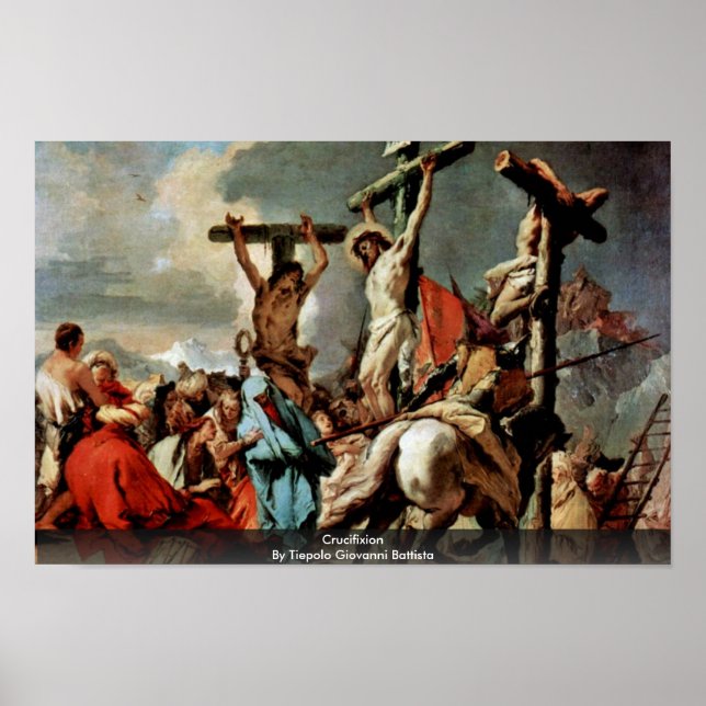 Póster Crucifixión Por Tiepolo Giovanni Battista (Frente)