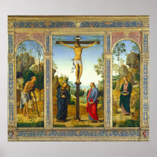 Póster Crucifixion - Poster Bella Artes Pietro Perugino