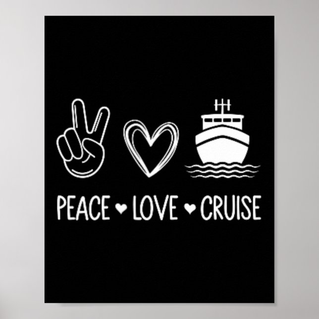 Póster Cruise Lover - Peace Love Cruise - Pocket Cruise D (Frente)