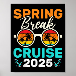 Póster Cruise Spring Break 2025 Para Cruceros Familiares
