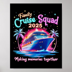 Póster Cruise Squad 2025 Summer Vacation Matching Cruise