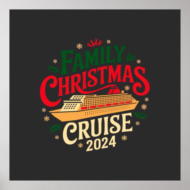 Póster Cruise Top Family Navidades 2024 Inolvidable (Frente)