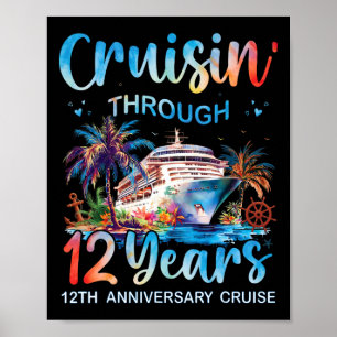 Póster Cruisin a través de 12 años 12º Aniversario Crucer