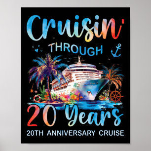 Póster Cruisin a través de 20 años Crucero de aniversario