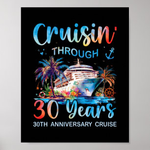 Póster Cruisin a través de 30 años Crucero de aniversario