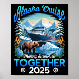 Póster Cruisin Together Alaska 2025 Crucero por Alaska Fa