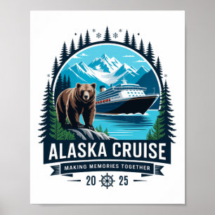 Póster Cruisin Together Alaska 2025 Familia Amiga Alaska