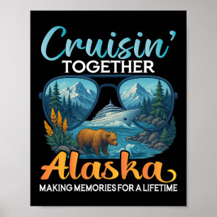 Póster Cruisin Together Alaska 2025 Grupo Crucero por Ala