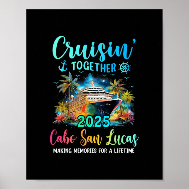 Póster Cruisin' Together Cabo San Lucas 2025 Crucero Fami (Frente)
