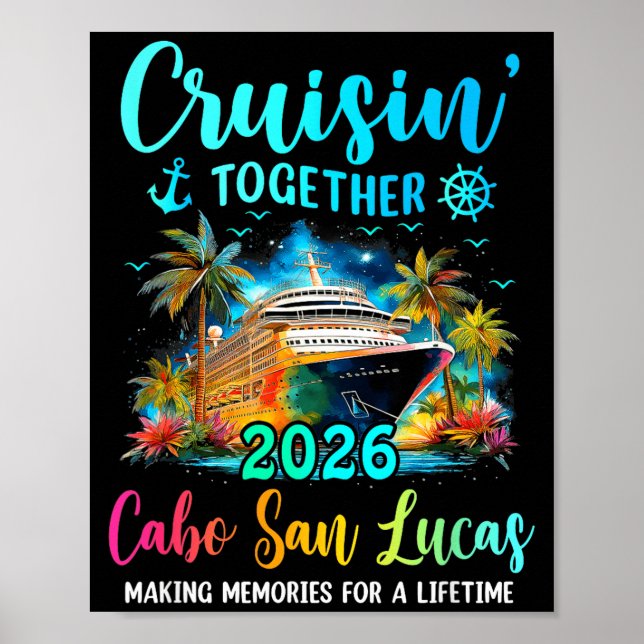 Póster Cruisin' Together Cabo San Lucas 2026 Family Cruis (Frente)