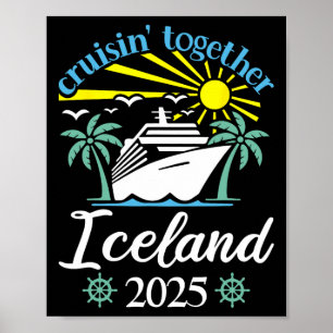 Póster Cruisin Together Islandia Crucero Divertido para P