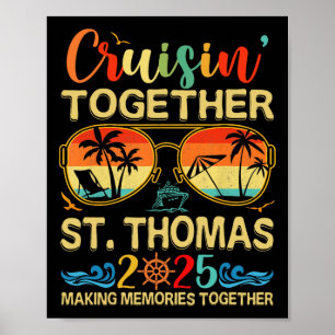 Póster Cruisin Together St.thomas 2025 Grupo de Vacacione