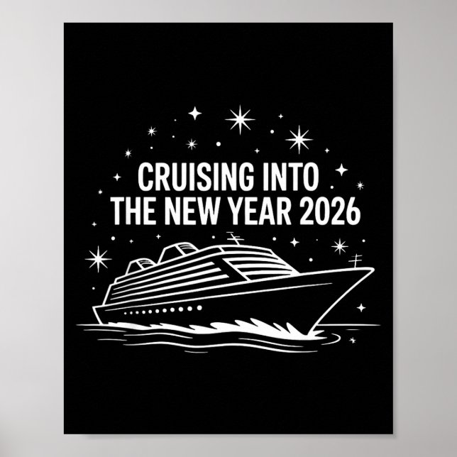 Póster Cruising Into 2026 New Years Eve Family Matching H (Frente)