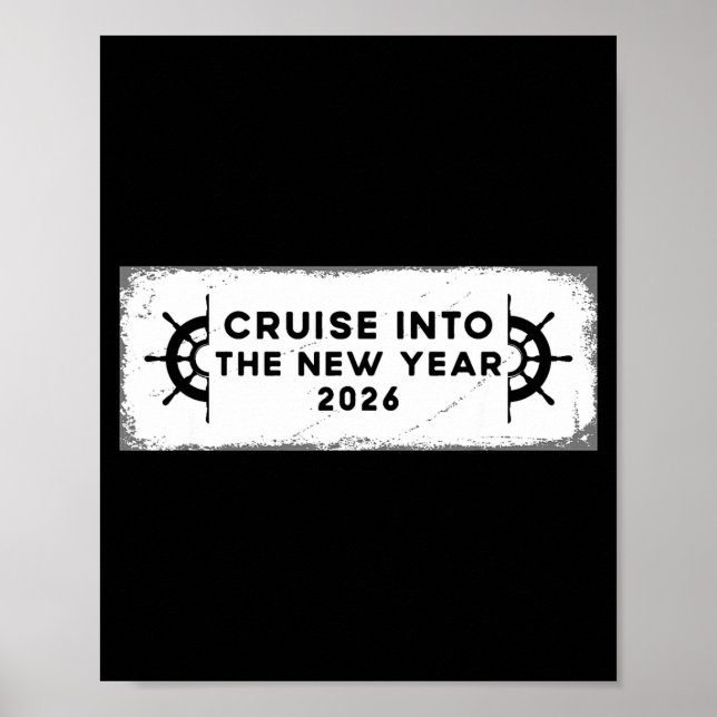 Póster Cruising Into 2026 New Years Eve Party Favors Fami (Frente)