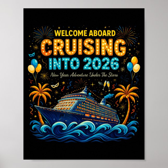 Póster Cruising Into 2026 Trocal New Year Celebration  (Frente)