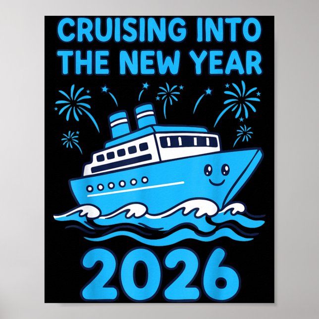 Póster Cruising Into The New Year 2026 Celebration  (Frente)