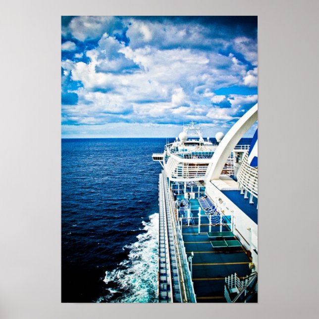 Póster Cruizando al Poster caribeño (Frente)