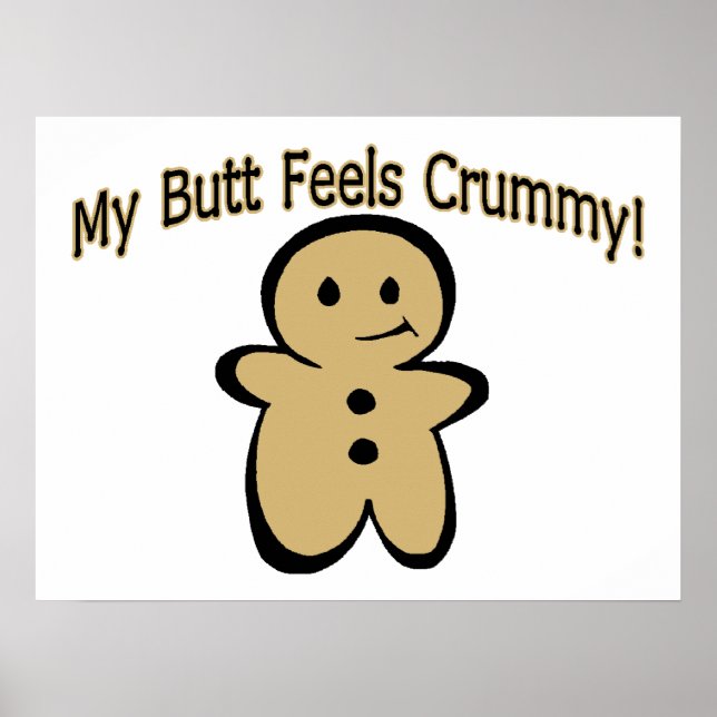 Póster Crummy Butt Cookie Boy (Frente)