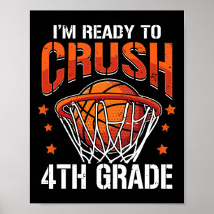Póster Crush 4º Grado Bysketbyll Pasó A Escolar Niños
