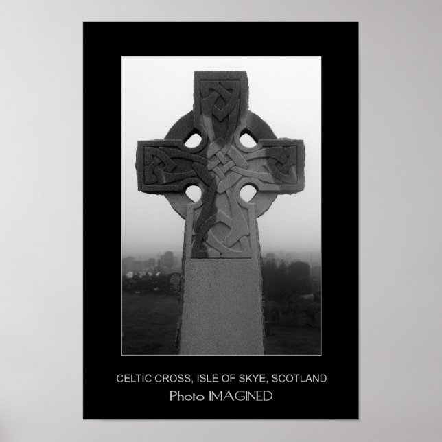 PÓSTER CRUZ CELÁTICA, ISLA DE SKYE, ESCOCIA (Frente)