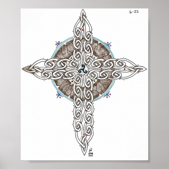 Póster Cruz celta (Frente)