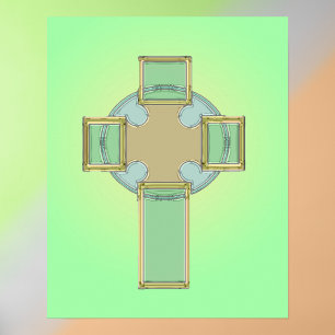 Póster Cruz Celta del Día de San Patricio