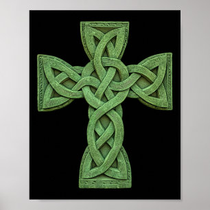 Póster Cruz Celta Irlandesa Knot Christian Holy Trinity S