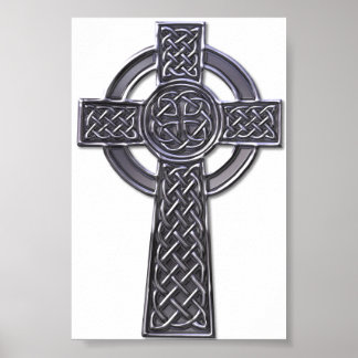 Póster Cruz Celta - Plata