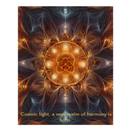 Póster Cruz Celtic Cosmic Energy