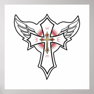 Póster Cruz cristiana