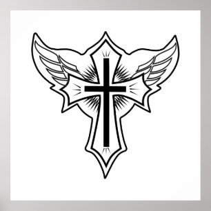 Póster Cruz cristiana