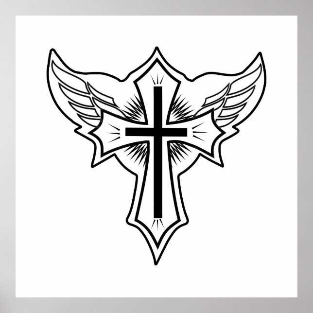 Póster Cruz cristiana (Frente)
